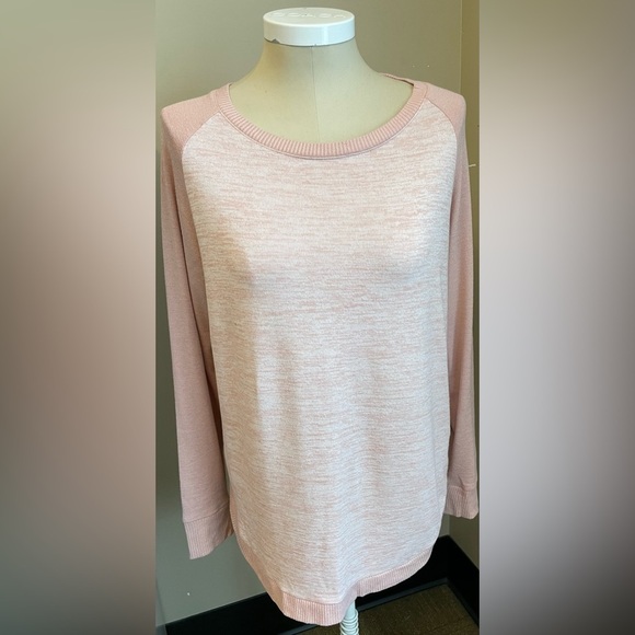 Gap raglan sleeve soft casual women’s pink tunic sweater size medium - Picture 2 of 6